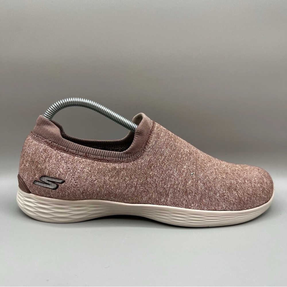 Skechers You Define Perfection Sneakers Women’s 9.5 Mauve Slip On Knit Shoes